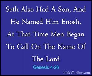 Seth-Men Began to Call on the Name of the LORD – Lesson 34 2025