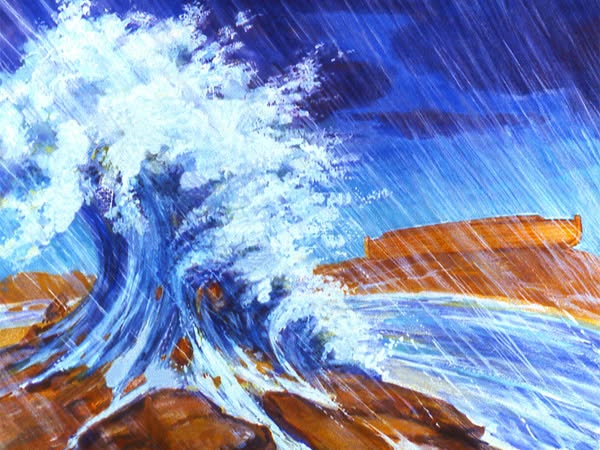 Flood Begins: Fountains of Deep Broken Up–Windows of Heaven Opened